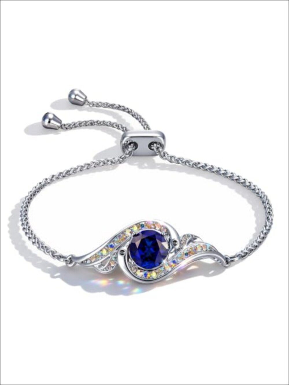 Sapphire Austrian Crystal Birthstone Phoenix Bracelet for Women